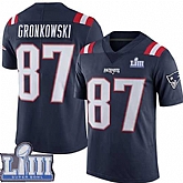Nike Patriots 87 Rob Gronkowski Navy 2019 Super Bowl LIII Color Rush Limited Jersey,baseball caps,new era cap wholesale,wholesale hats